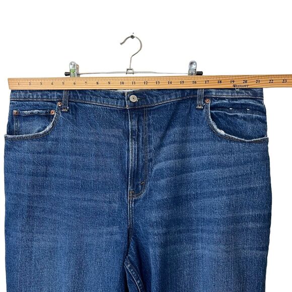 Abercrombie & Fitch 90s Straight Jeans Women’s Size 35 Blue Ultra High Rise - Picture 11 of 13